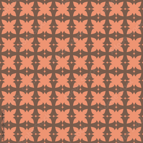Geometric flat style abstract seamless pattern. Primitive background print for banner, flyer, label, sale, card. Hand drawn vector illustration.