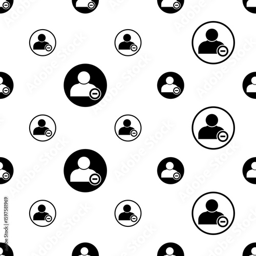 Block User Icon Seamless Pattern M_2302004