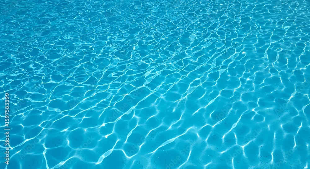 Obraz premium Blue Pool Clear Background