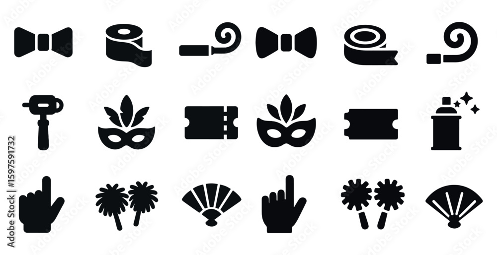 Fototapeta premium set of hand drawn icons for design