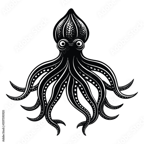 A vector illustration of a tribal tattoo design featuring intricate patterns and symbolic motifs