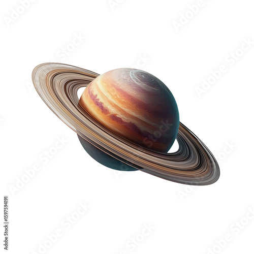 cosmic planet a celestial sphere on transparent background, cutout.