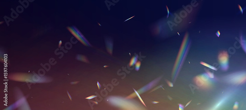 Foto Transparent light refraction pattern for adding effects to backgrounds and objects