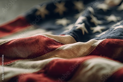 Close-up of an American flag (1)