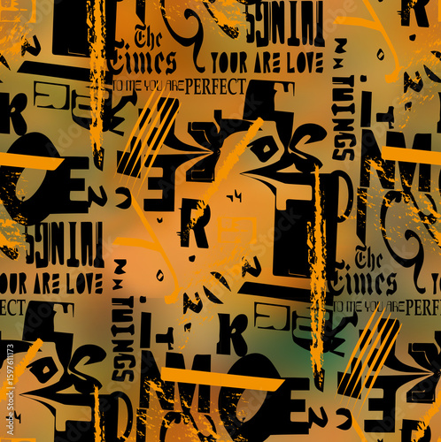 geometric  color brush line and font alphabetic  pattern background