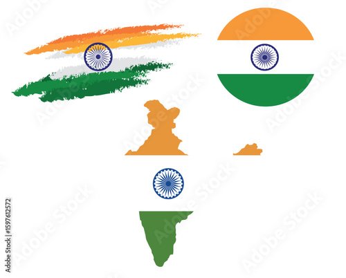 India,Indian,map,flag,tricolor,saffron,white,green,blue,ashoka,wheel,nation,country,Asia,SouthAsia,patriotic,national,symbol,identity,heritage,culture,Bharat,vector,editable,waving,modern,illustration