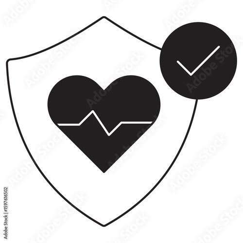Life Insurance icon, Protect What Matters Most with Life Insurance, Secure Your Family’s Future Today, vector