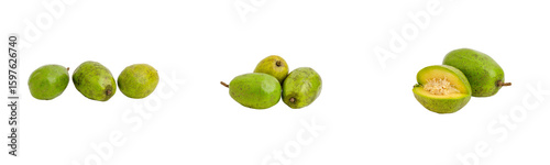 ambarella fruit isolated on transparent background