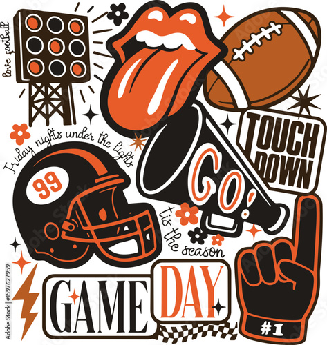 Football Collage svg