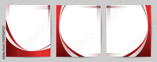 Creative template suit for seminar, farewell, poster, presentation, conference, banner – Cover design with gradient curve – Abstract cover background with line stripe