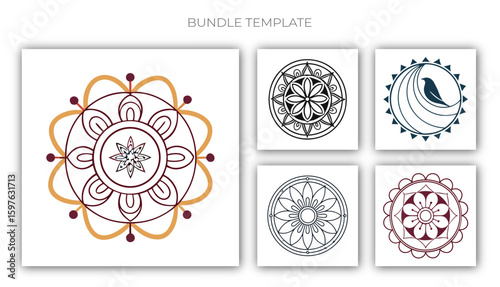 Gradent Mandala Bundle Design