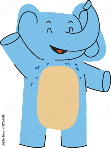 Elephant Cartoon Character