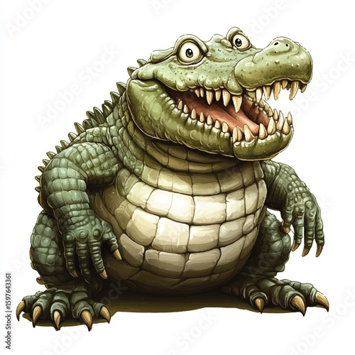 a cute crocodile