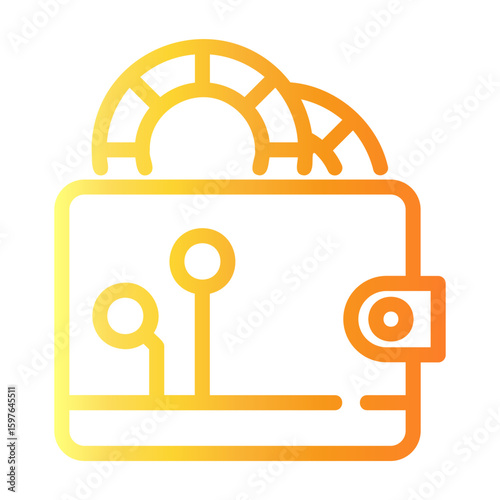 crypto wallet Line Gradient Icon