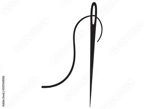 NEEDLE AND THREAD SILHOUETTE