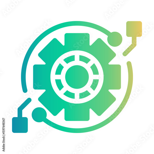 crypto settings Gradient icon