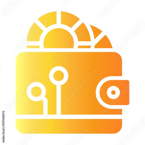 crypto wallet Gradient icon