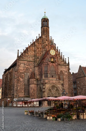 Nuremberg, Germany 10.16.2019: Church of our Lady Nuremberg