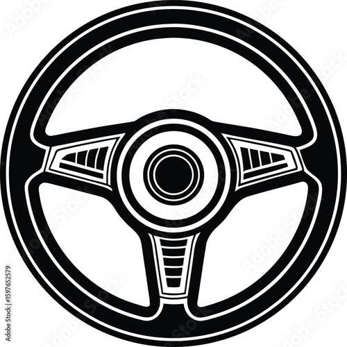 Black classic sport car symbol vector illustration for auto transportation icon design, driving, luxury car, speedster, aerodynamic