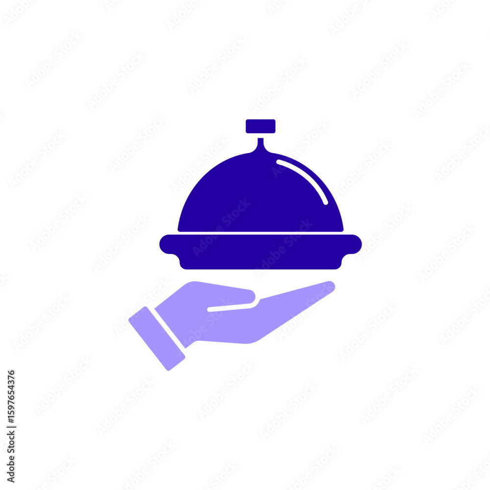 Fototapeta premium Icon a catering, isolated against a clean background. 
