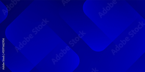 Abstract blue background with glowing geometric lines. Modern blue gradient square shape design. Futuristic technology concept. Suit for brochure, corporate, website, poster, banner, cover modern