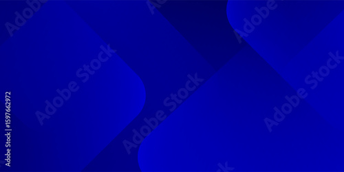 Abstract blue background with glowing geometric lines. Modern blue gradient square shape design. Futuristic technology concept. Suit for brochure, corporate, website, poster, banner, cover modern