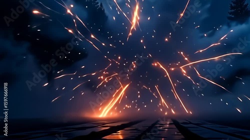 adenine copious arras of vestige and beam wrap glowing embodiment that morph and change, close inward an sinful spectacle of detonate sherd from disturbance muzzy conceptual burst