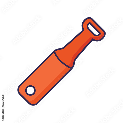vector illustration of a bottle opener