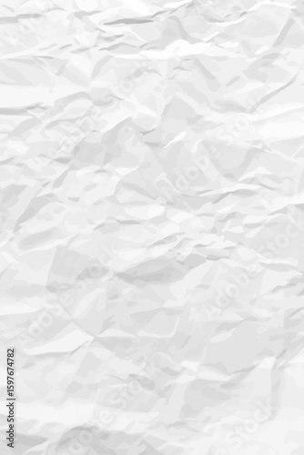 White clean crumpled paper