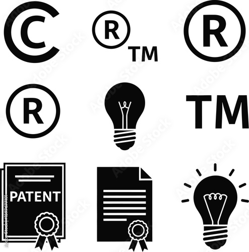 Intellectual property rights: copyright, registered trademark, patent, and idea protection