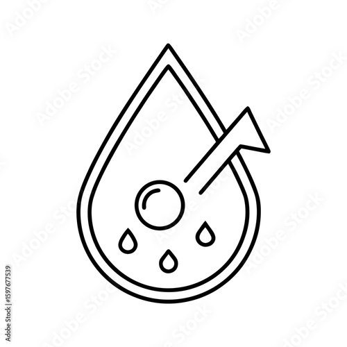 High Cholesterol Icon. Blood Fat Level Symbol. Medical Health Line Art.

