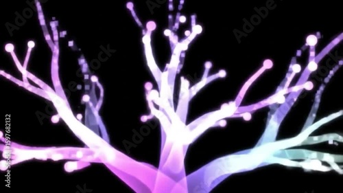 Abstract tree of lights