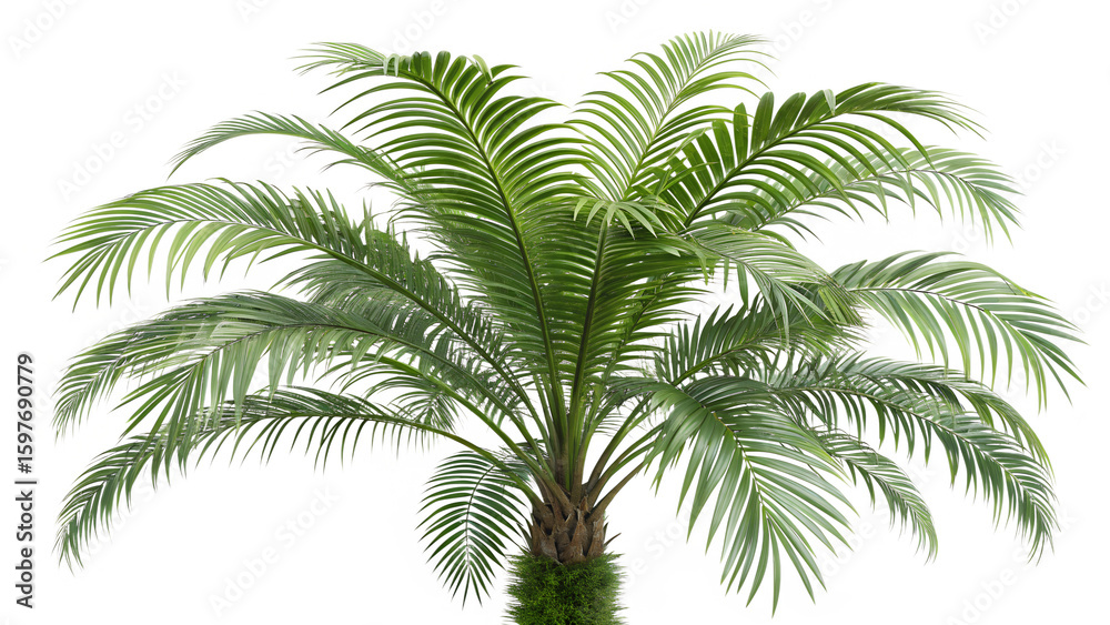Fototapeta premium areca-palm--with-isolated-background