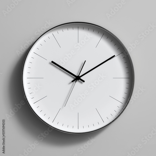 Modern minimalist clock design