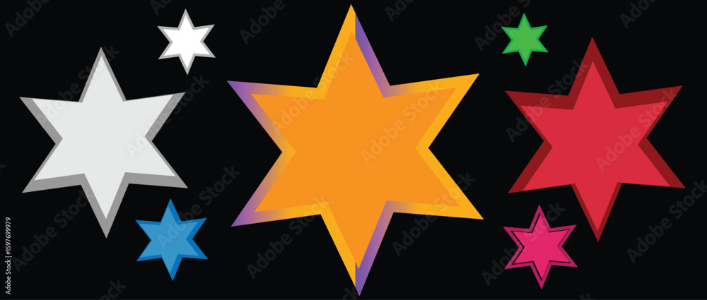 Obraz premium gold star with stars. gold star isolated on white. color red. gold star isolated on white colorful. gold, star, background, isolated ,feedback, excelle, gold star isolated on white