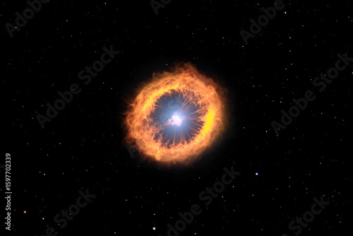 Explore the cosmos: a stunning view of a nebula in deep space astronomy imaging