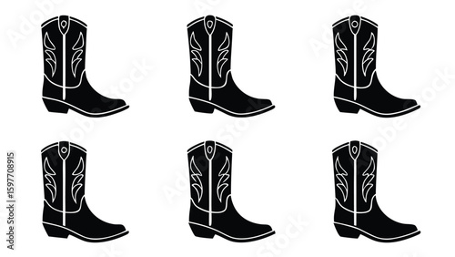 Cowboy boot silhouettes western footwear cowboy boots