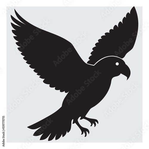 Lovebird Silhouette Vector SVG – Romantic Parrot Design | Pair of Lovebirds Silhouette Vector – Parrot SVG Clipart | Flying Lovebird Silhouette SVG – Exotic Parrot Vector.