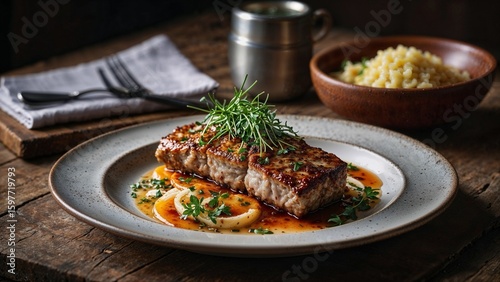 lamb chops with vegetables