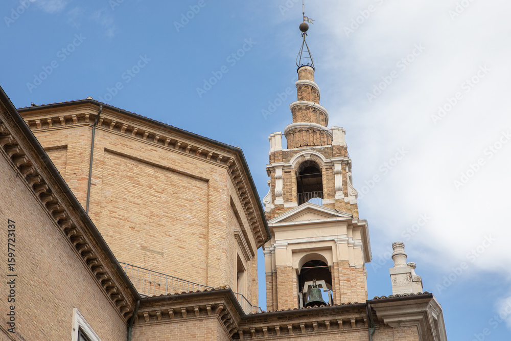 Fototapeta premium Photo with a beautiful panorama of the city of Ancona in southern Italy.