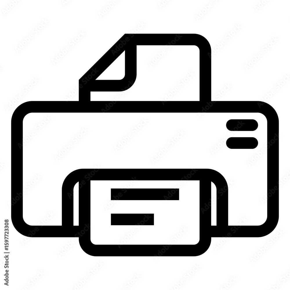 Icono impresora con líneas Icono impresora con líneas