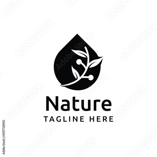 Simple nature leaf logo