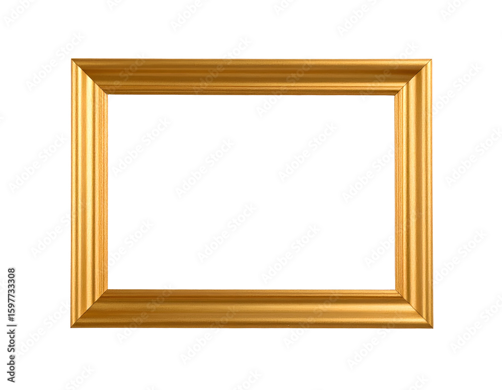Gold Picture Frame isolated on transparent background Gold Picture Frame isolated on transparent background