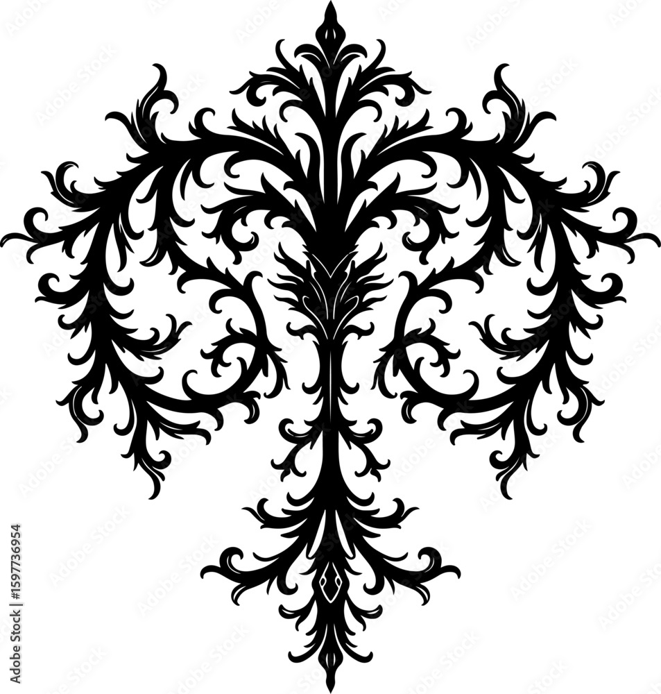 Obraz premium Vintage Ornamental Flourish Vector Set