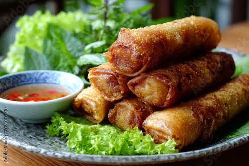 Crispy Fried Spring Rolls Delight
