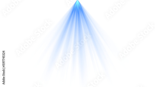 blue spot lights ray isolated on transparent background,png technology and product light social media motion design element