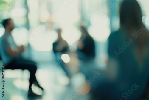 Blurred Group Therapy Session