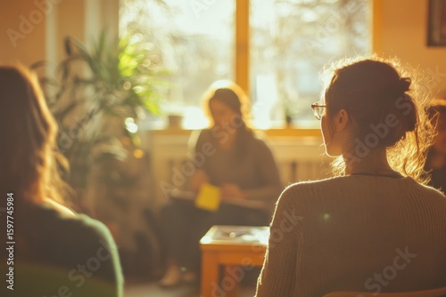 Group Therapy Session in a Bright Room