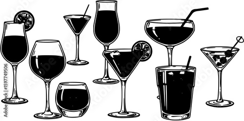 wine logo design vector inspiration