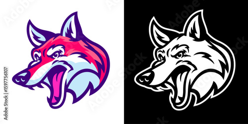 Angry Foxes Sport Mascot Logo Design